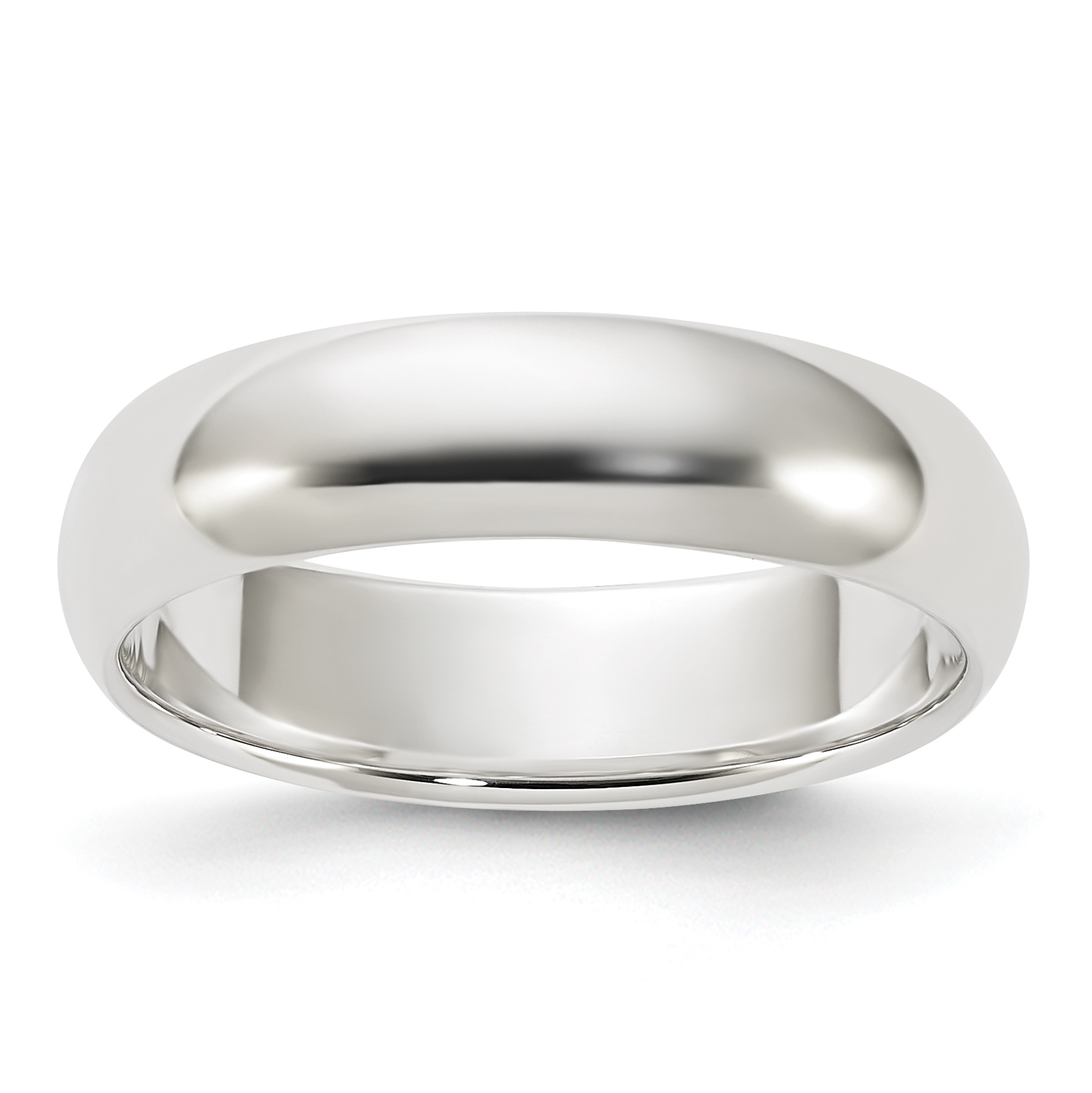 Sterling Silver 5mm Half Round Size 12.5 Band (QWH050-12.5)