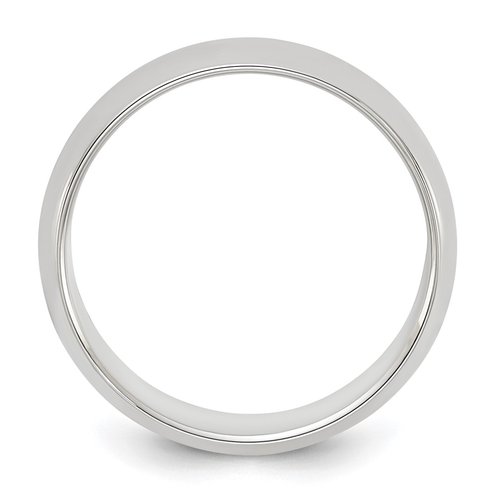 Sterling Silver 6mm Half Round Size 7 Band (QWH060-7)