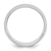 Sterling Silver 6mm Half Round Size 4 Band view 2