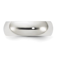Sterling Silver 6mm Half Round Size 4 Band view 3