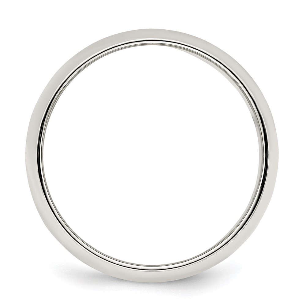 Sterling Silver 7mm Half Round Size 9 Band (QWH070-9)
