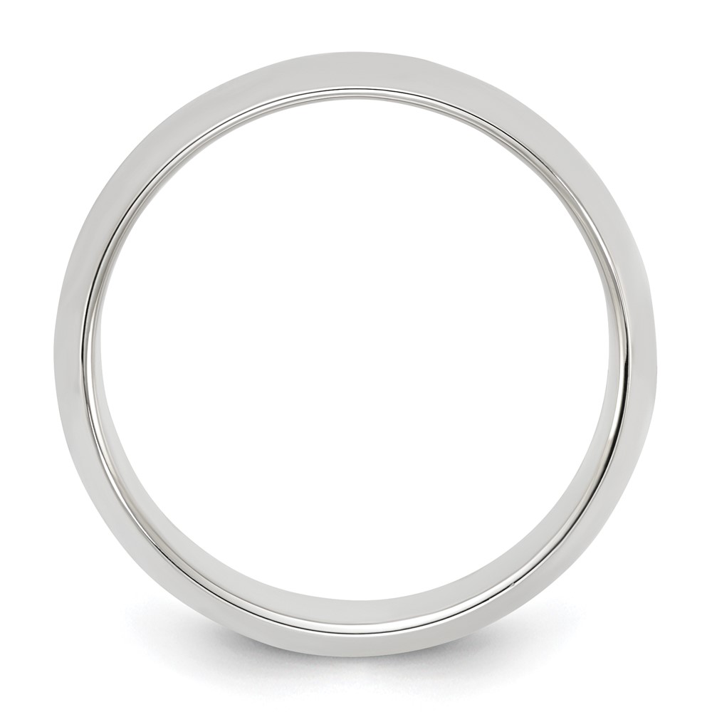 Sterling Silver 8mm Half Round Size 11.5 Band (QWH080-11.5)