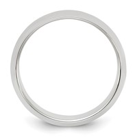 Sterling Silver 8mm Half Round Band - Size 4 view 2