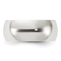 Sterling Silver 8mm Half Round Band - Size 4 view 3