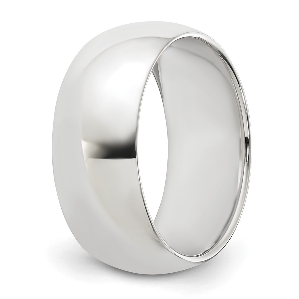 Sterling Silver 8mm Half Round Size 11.5 Band (QWH080-11.5)
