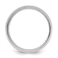 Sterling Silver Rhodium-plated 9mm Half-Round Band view 2
