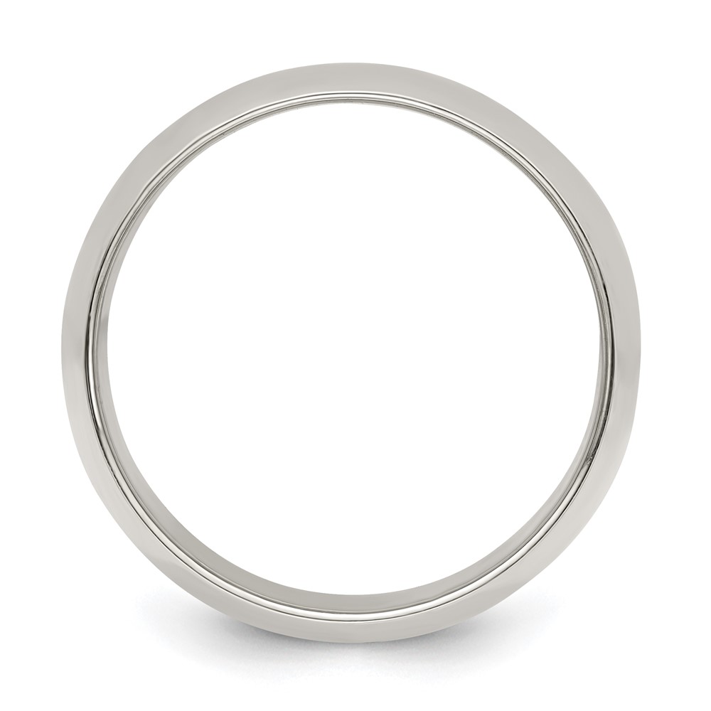 Sterling Silver 10mm Half Round Size 10 Band (QWH100-10)