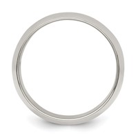 Sterling Silver 10mm Half Round Band view 2