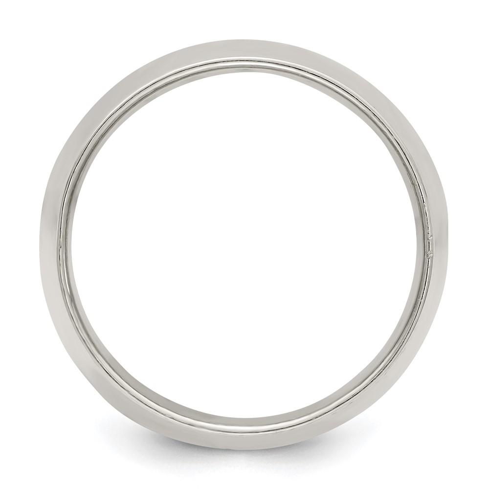 Sterling Silver 12mm Half Round Size 9 Band (QWH120-9)