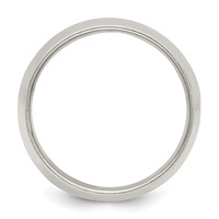 Sterling Silver 12mm Half Round Band view 2