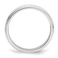 Sterling Silver 3mm Half Round Milgrain Band view 2