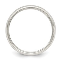 Sterling Silver 5mm Half Round Milgrain Band view 2