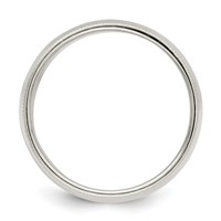 Sterling Silver 9mm Half Round Milgrain Band view 2