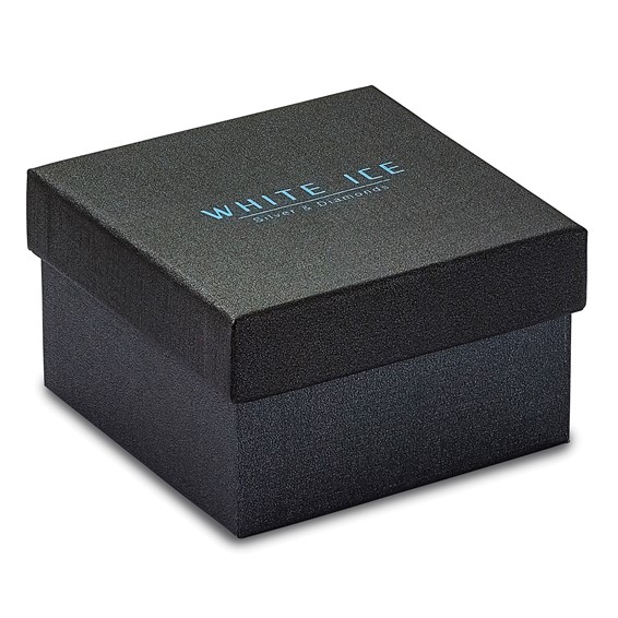 White Ice Diamond and Gemstone Teardrop Necklace