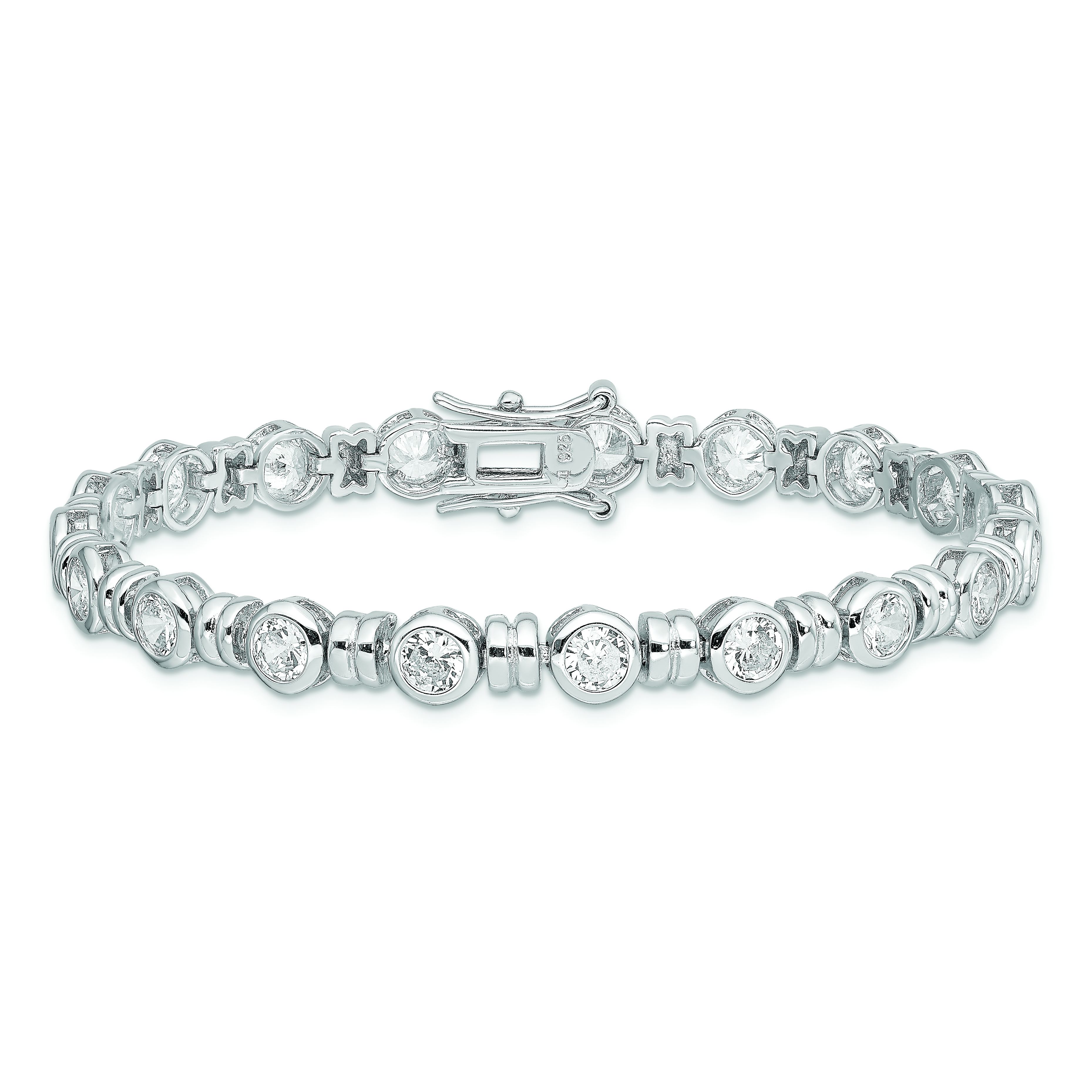 Pulsera CZ plateada QX375CZ - Imagen 3 de 5