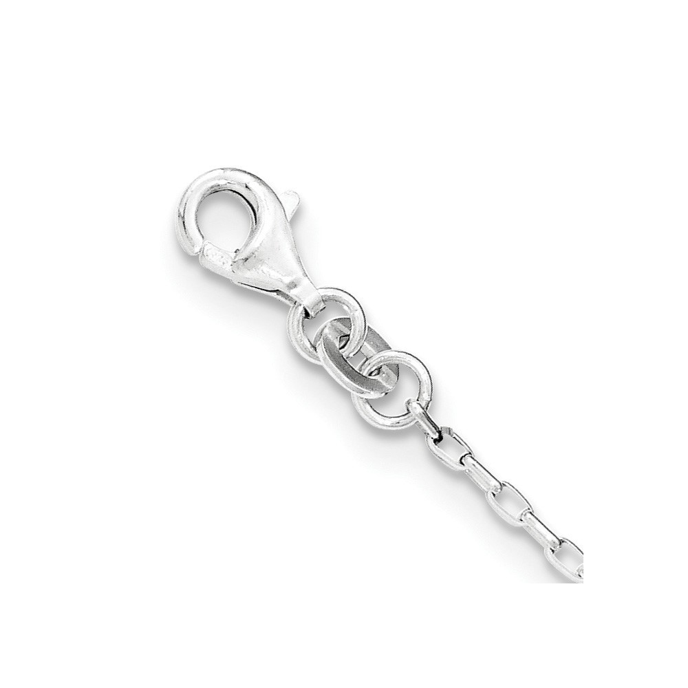 Sterling Silver Polished CZ Bracelet (QX936CZ)