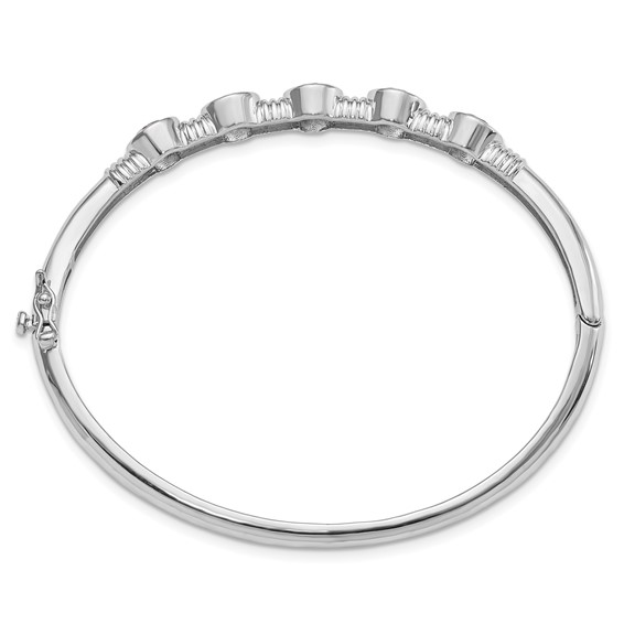 Gemstone Hinged Bangles