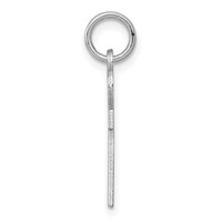 Sterling Silver Rhodium-plated Laser Cut Cross Charm view 2