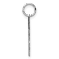 Sterling Silver Rhodium-plated Laser Cut Cross Charm view 2