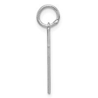 Sterling Silver Rhodium-plated Laser Cut Cross Charm view 2