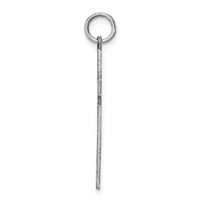 Sterling Silver Rhodium-plated Laser Cut Cross Pendant view 2