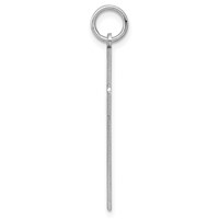 Sterling Silver Rhodium-plated Laser Cut Cross Pendant view 2