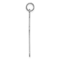 Sterling Silver Rh-plt Laser Cut CroSterling Silver Rh-plt Charm view 2