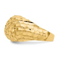 14K Diamond-Cut Dome Ring view 4