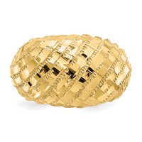14K Diamond-Cut Dome Ring view 5