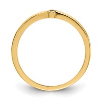 14K Antiqued Sideways Cross Ring view 2