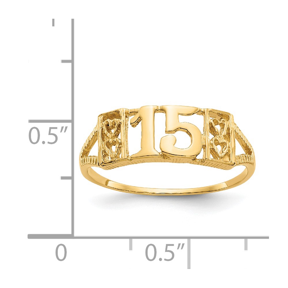 14K 15 RING (R179)