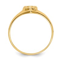 14K Polished Cross Size 4 Ring view 2