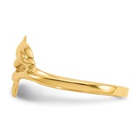 14K Yellow Gold Dolphin Bypass Ring view 4