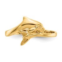 14K Yellow Gold Dolphin Bypass Ring view 5