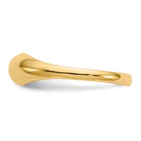 14K Yellow Gold Polished Dome Ring - Size 5 view 4