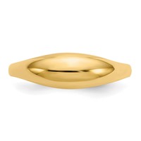 14K Yellow Gold Polished Dome Ring - Size 5 view 5