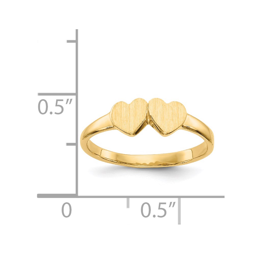 14k Childs Double Heart Ring | J.C.’s Jewelry