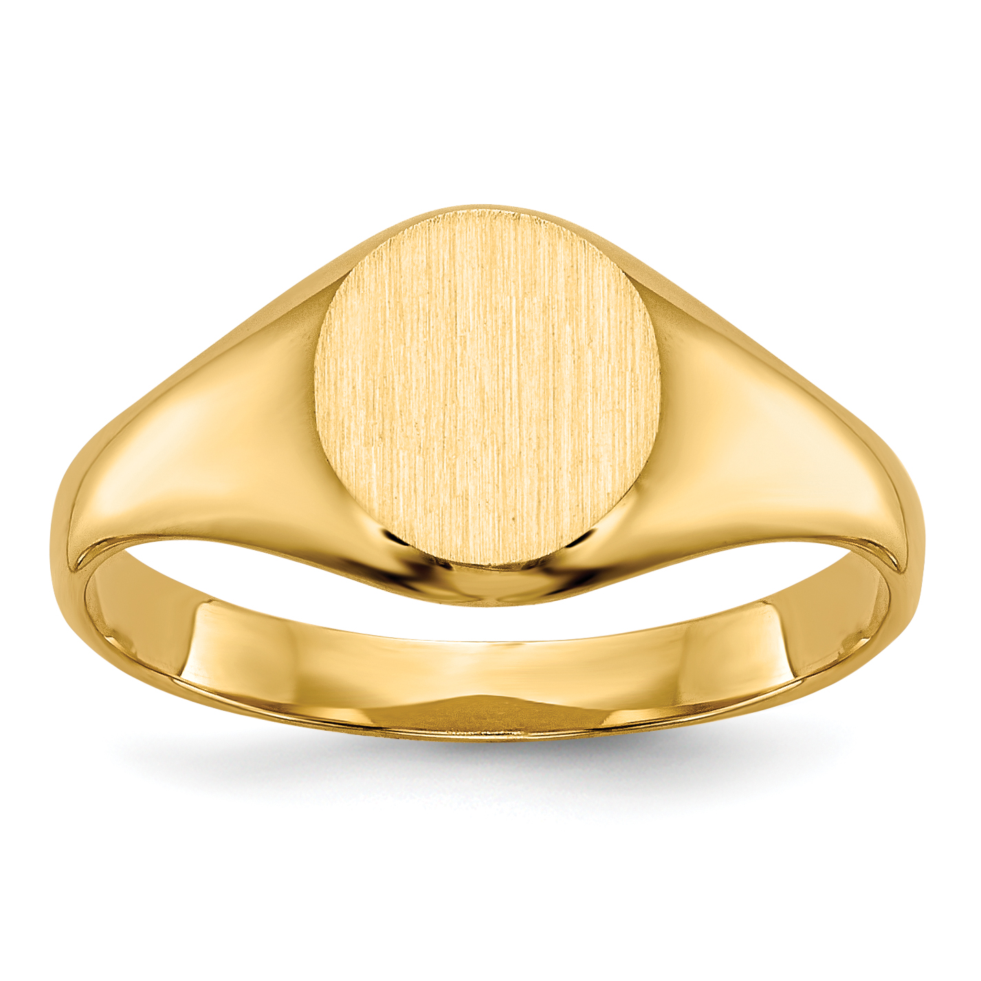 14k Childs Closed Back Signet Ring (R218)