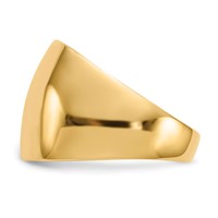 14K Yellow Gold Polished Dome Ring view 3