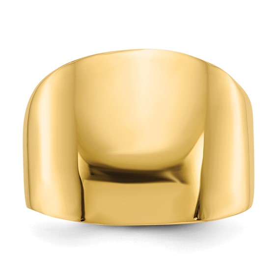 Gold Polished Dome Rings