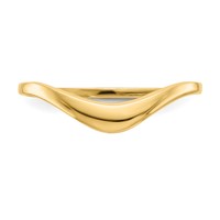 14K Yellow Gold Polished Curve Ring view 5