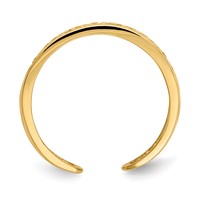 14K 5mm Yellow Gold Greek Key Toe Ring view 2