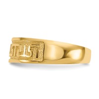 14K 5mm Yellow Gold Greek Key Toe Ring view 3