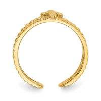 14K Cross Toe Ring view 2