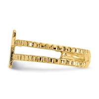 14K Cross Toe Ring view 3