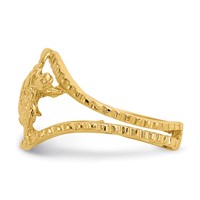 14K Turtle Toe Ring view 3