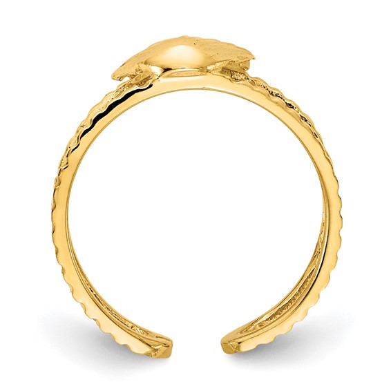 14k Sea Shell Toe Ring
