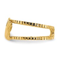 14K Yellow Gold Sea Shell Toe Ring view 3