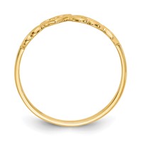 14K Yellow Gold Hearts Ring view 2