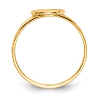 14K Polished Angel Ring view 2